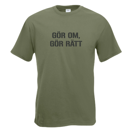 T-shirt Gör om gör rätt