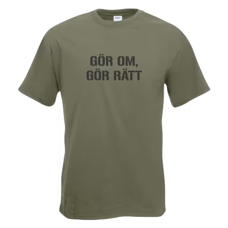 T-shirt Gör om gör rätt