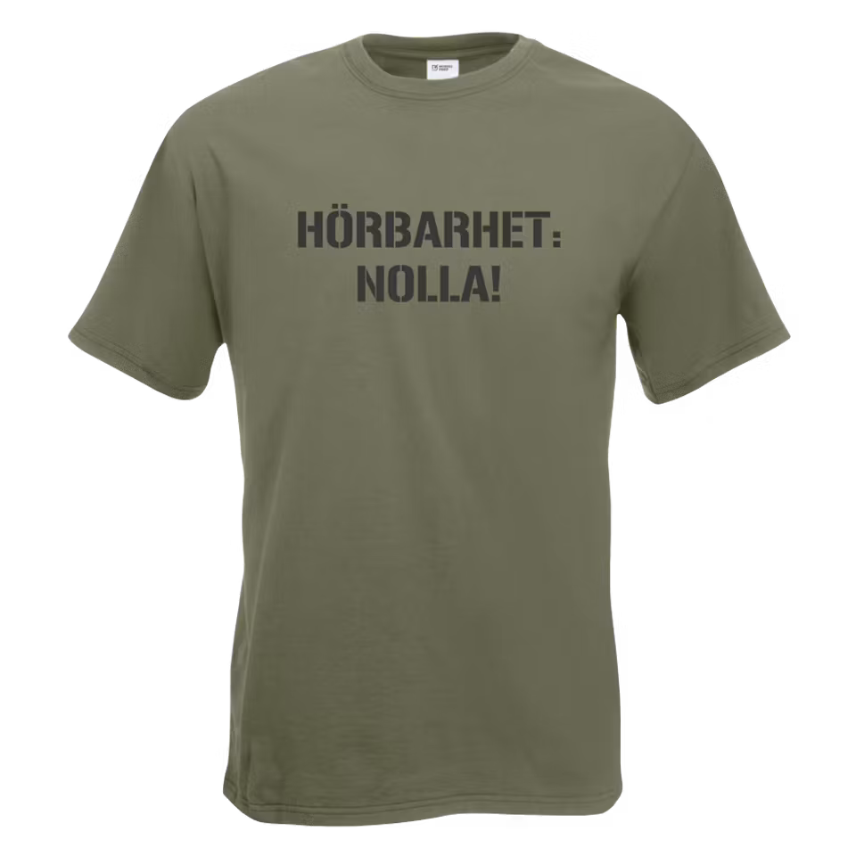 T-shirt Hörbarhet nolla