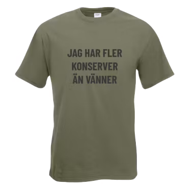 T-shirt Jag har fler konserver än vänner