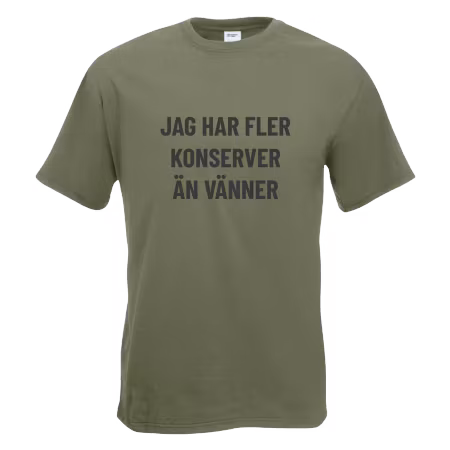 T-shirt Jag har fler konserver än vänner