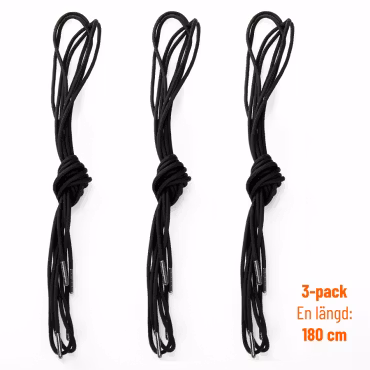 Skosnöre paracord 3-pack - 180 cm (överskottsvara, klass 1)