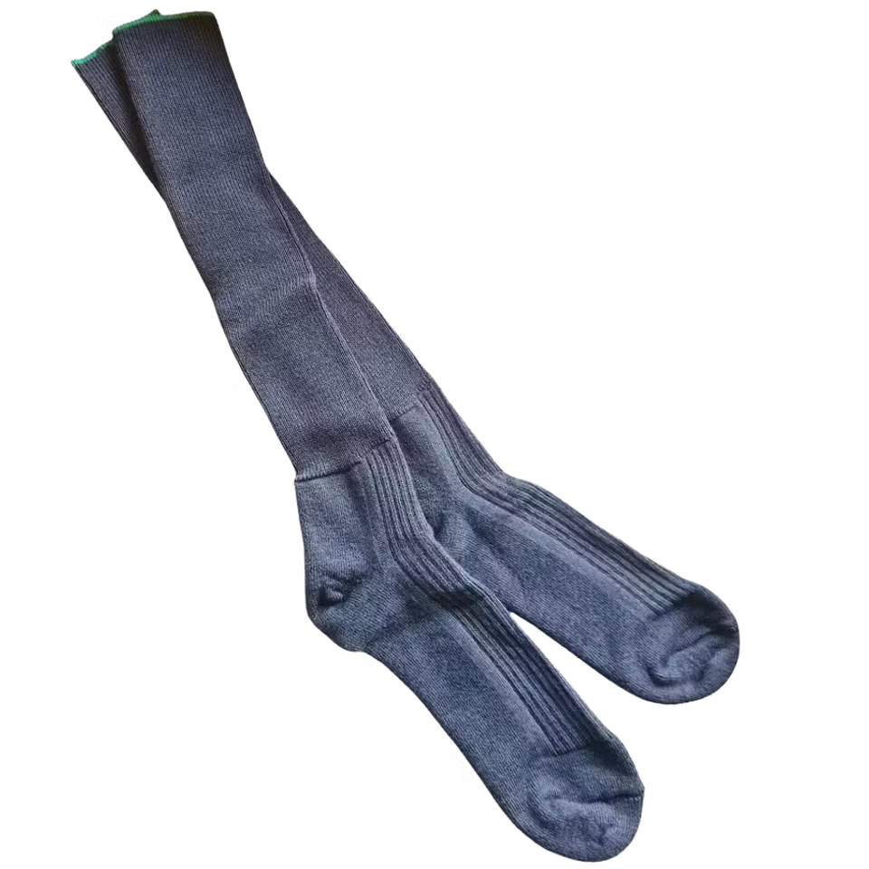 Knästrumpa stålgrå – försvarets original i merinoull