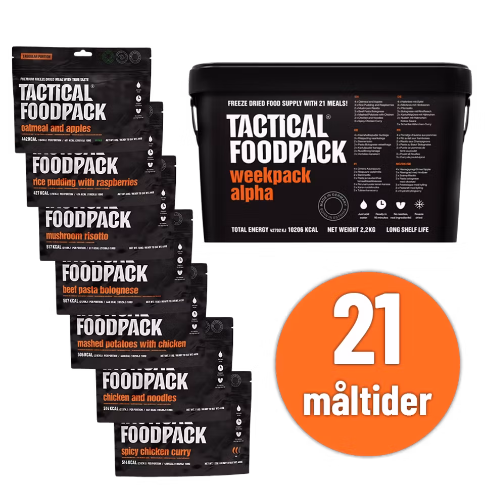 Tactical Foodpack - Weekpack Alpha (7 dagar)