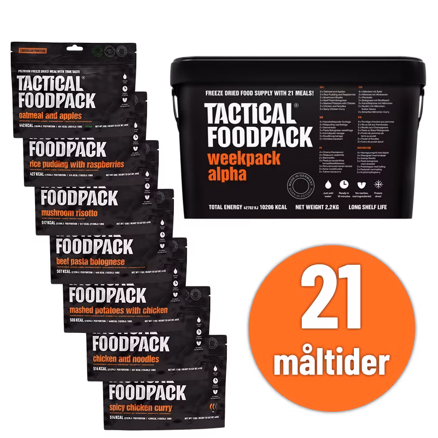 Tactical Foodpack - Weekpack Alpha (7 dagar)