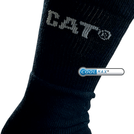 Caterpillar 9-par svart sportstrumpor 39-46 CoolMax® | Lycra®