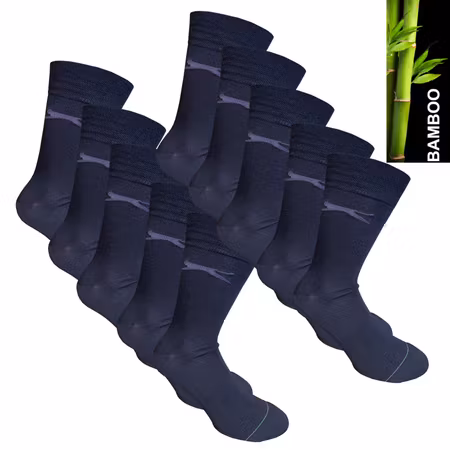 Slazenger Finstickade Bambustrumpor 10-par 43-46