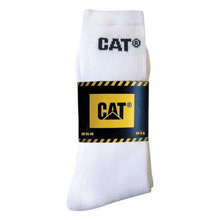 Caterpillar 3-par vita sportstrumpor 35-40