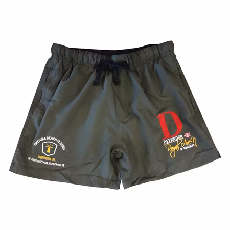 The Defender Bashorts, Mörkgrön med brodyr S-XXL