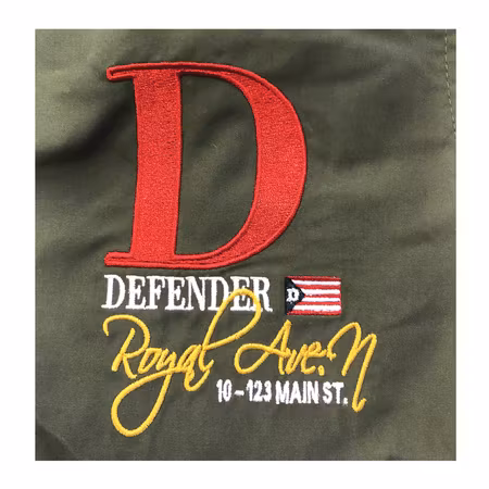 The Defender Bashorts, Mörkgrön med brodyr S-XXL