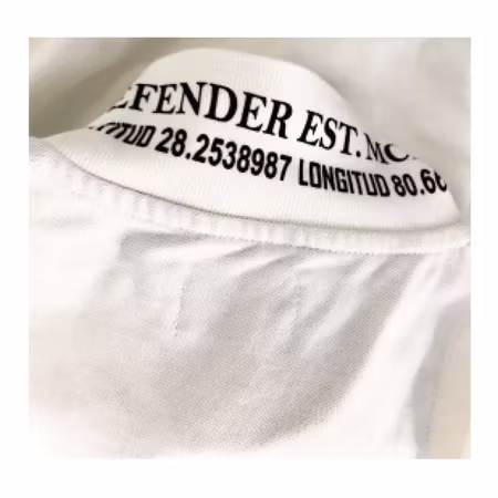 The Defender pikétröja Vit L, XL