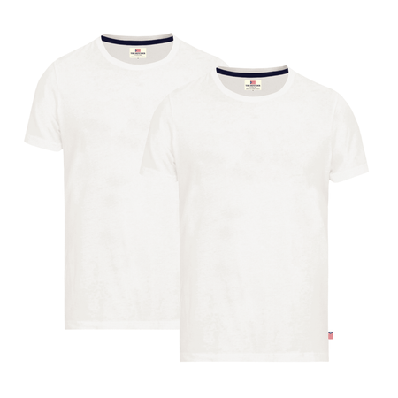 The Defender 2-pack t-shirts, 4 färger Vit, Marinblå, Svart, Sand S-XL