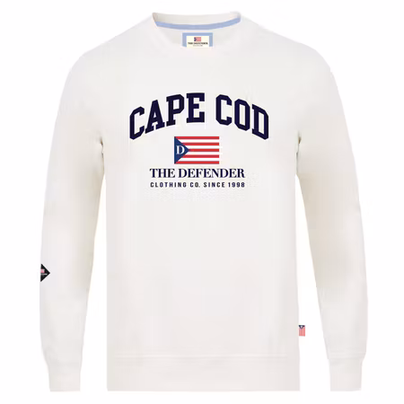 The Defender sweatshirt vit S-XXL