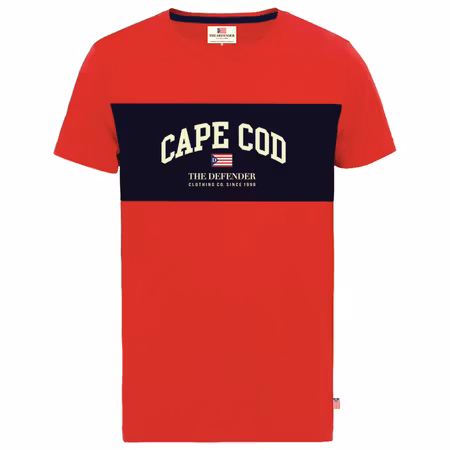 The Defender t-shirt med applikation Röd S-XL