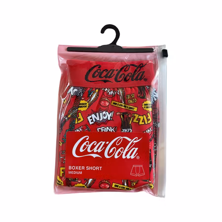 Coca-Cola boxershorts 1-par, röd/ flera färger