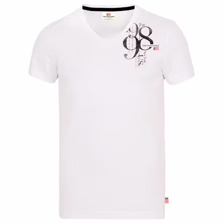 The Defender v-neck t-shirt Vit S-XXL