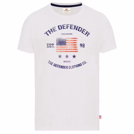 The Defender o-neck t-shirt Vit S, M, L
