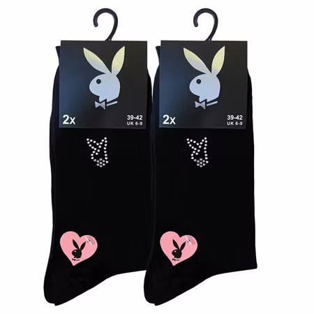 Playboy 4-pack Dress-strumpor, 39-42, Dam. Svarta