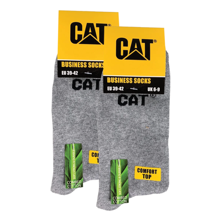Caterpillar 6-par dresstrumpor grå 39-42