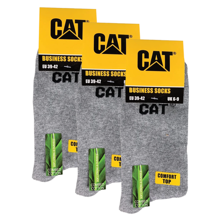 Caterpillar 9-par dresstrumpor grå 39-42