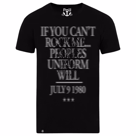 Peoples Uniform T-shirt Svart. S-XXL