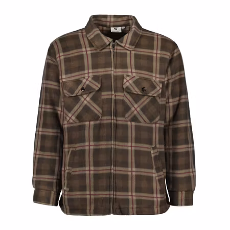 Fodrad Flanellskjorta, Beige-rutig S-XXL