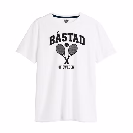Vit Rundhalsad Båstad Of Sweden T-shirt S-XXL