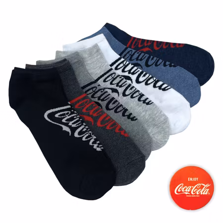 Coca-Cola, 7-par Ankelstrumpor 39-42 eller 43-46