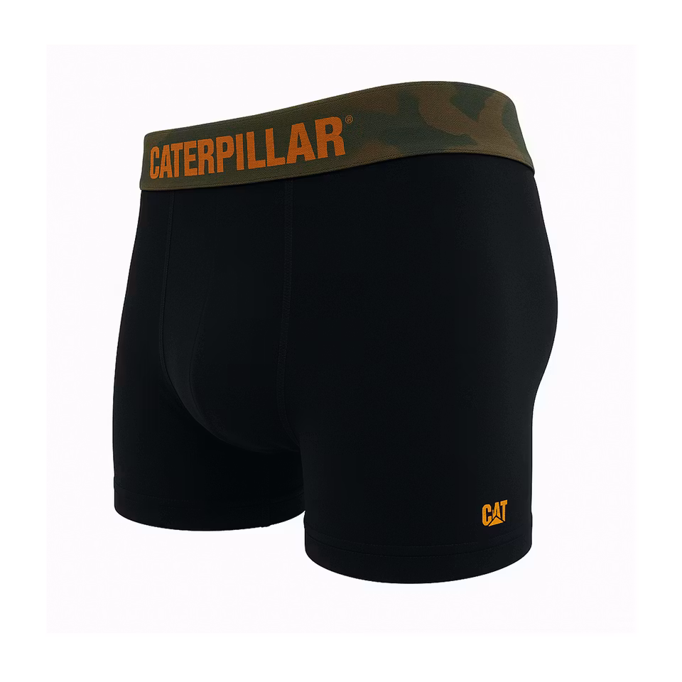 Caterpillar Boxershorts 1-pack, Svarta med Camo waist. M-XXL