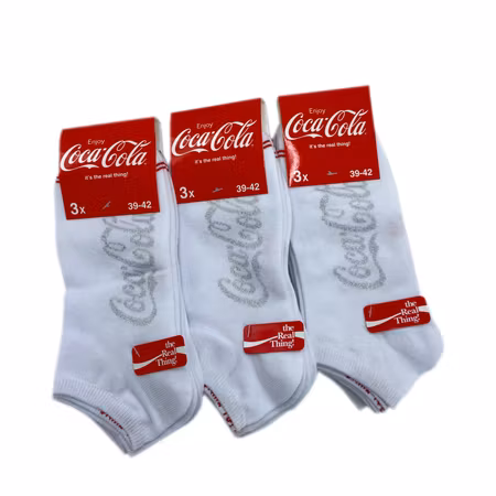 Coca-Cola, 9-par, vita ankelstrumpor 39-42