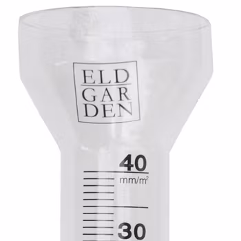 Extraglas regnmätare vattenmätare Eldgarden