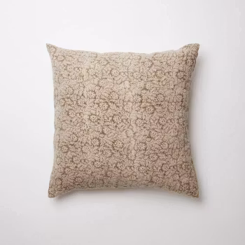 Kuddfodral vinrött/beige 50x50 Olsson & Jensen