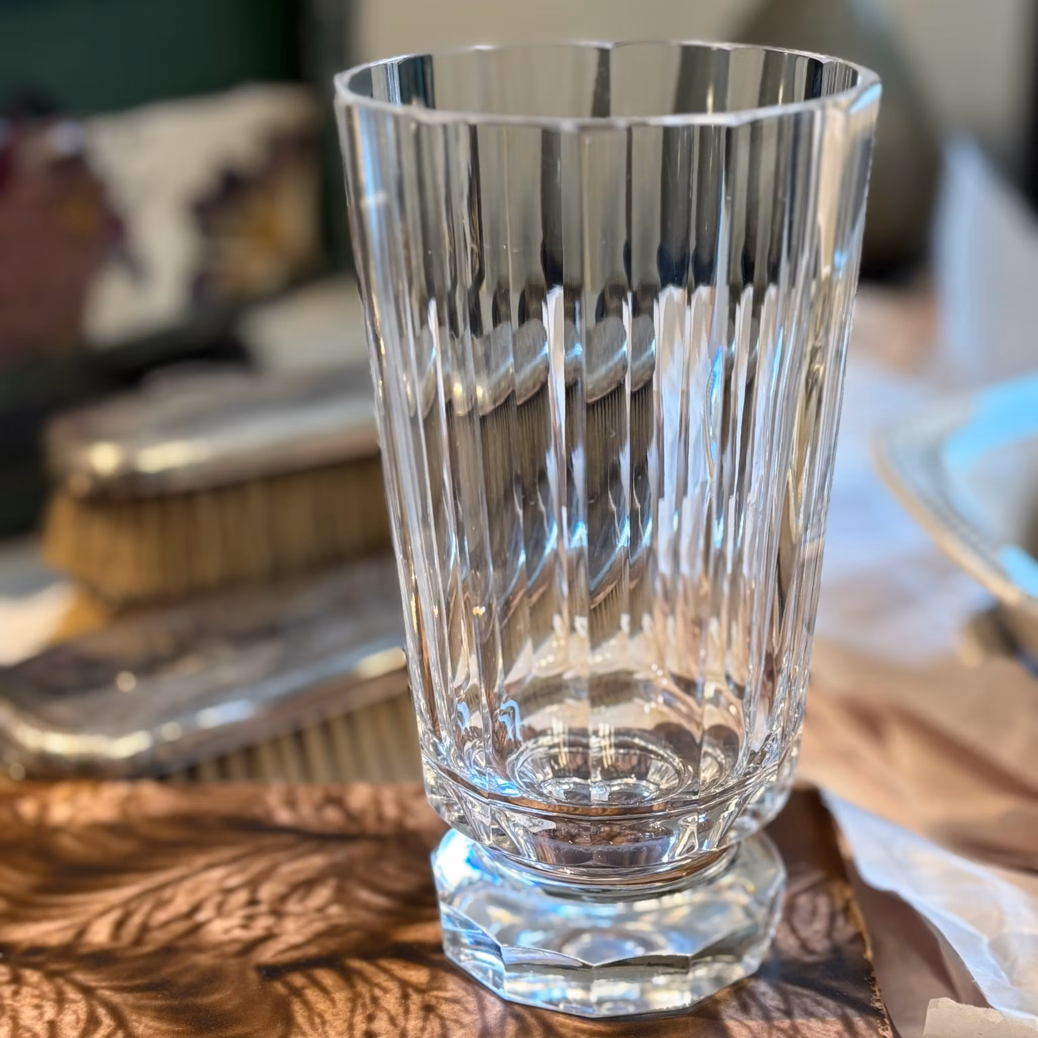 Vas i kristallglas finaste vintage