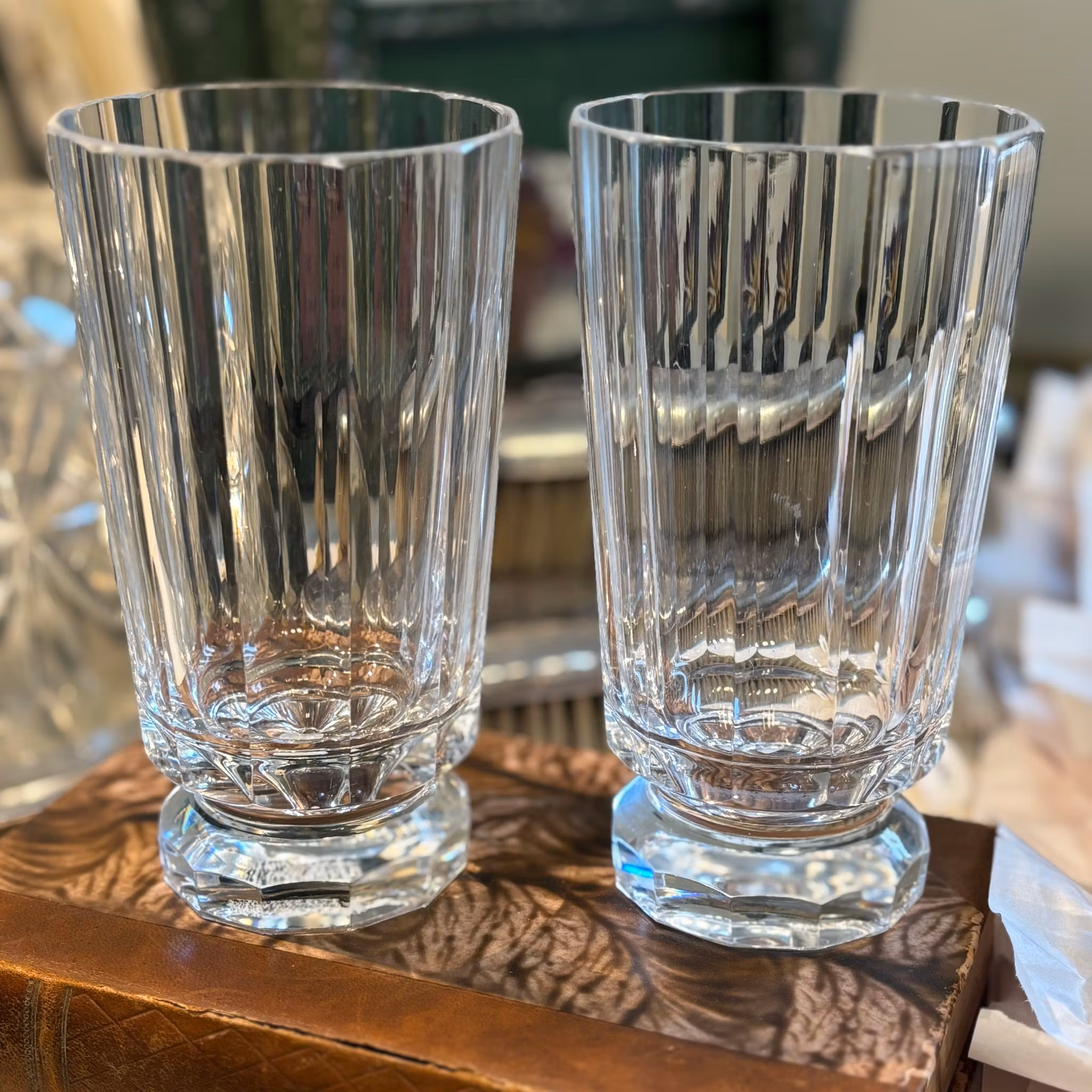 Vas i kristallglas finaste vintage