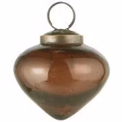 Julkula - julhänge i färgat stenglas, Ib Laursen