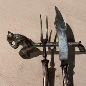 Smörtax Ekorre tenn vintage