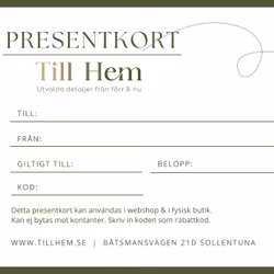 Presentkort i flera olika valörer