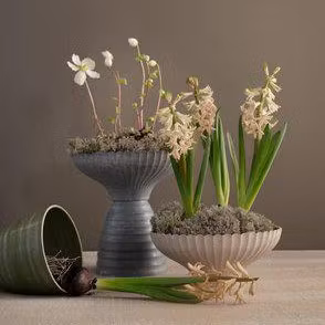 Kruka i grönt och rosa i 100% återvunnen plast