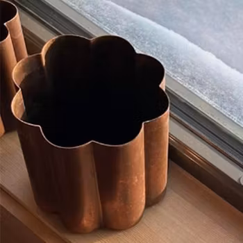 Kruka bubbliga blomman 3 storlekar i plåt
