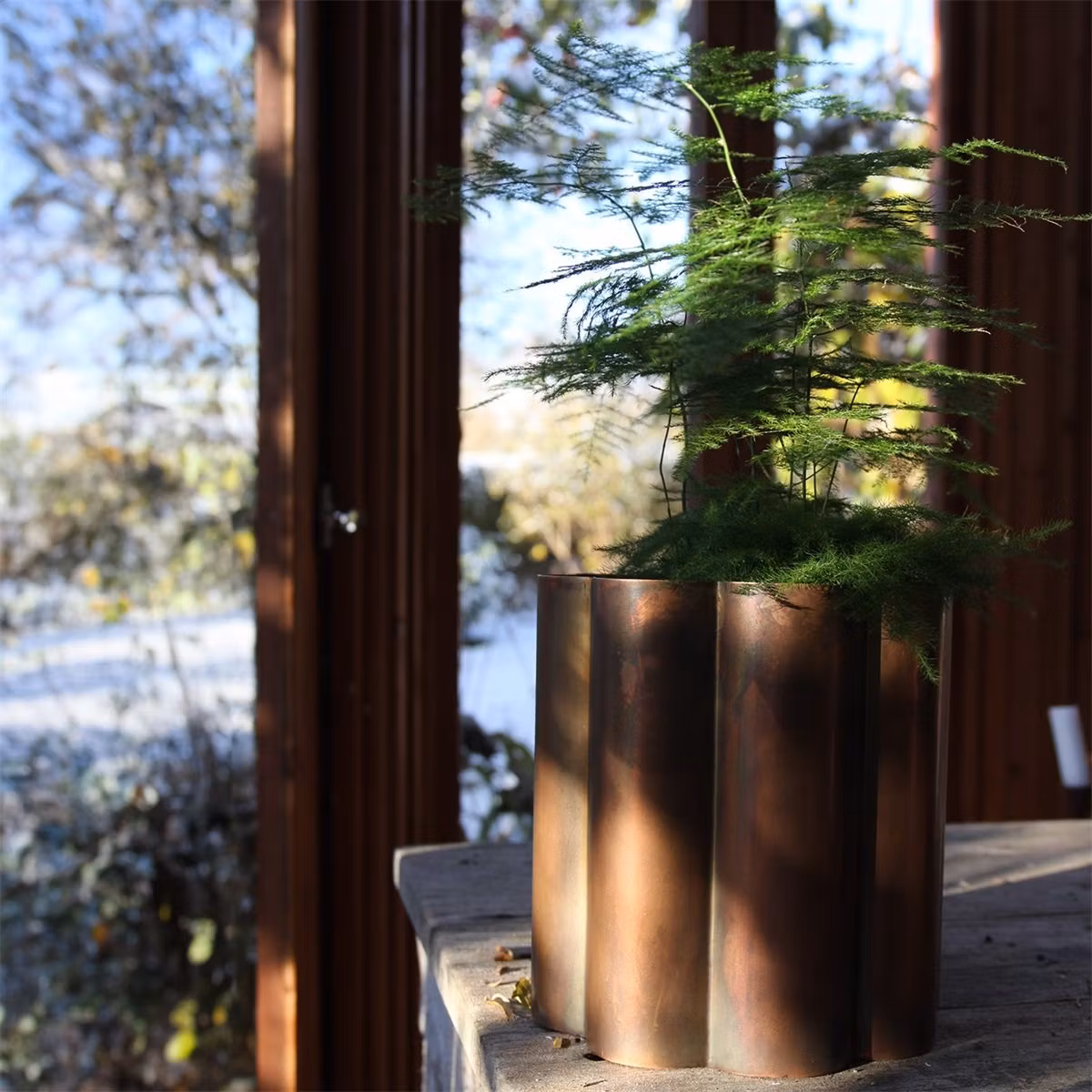 Kruka bubbliga blomman 3 storlekar i plåt
