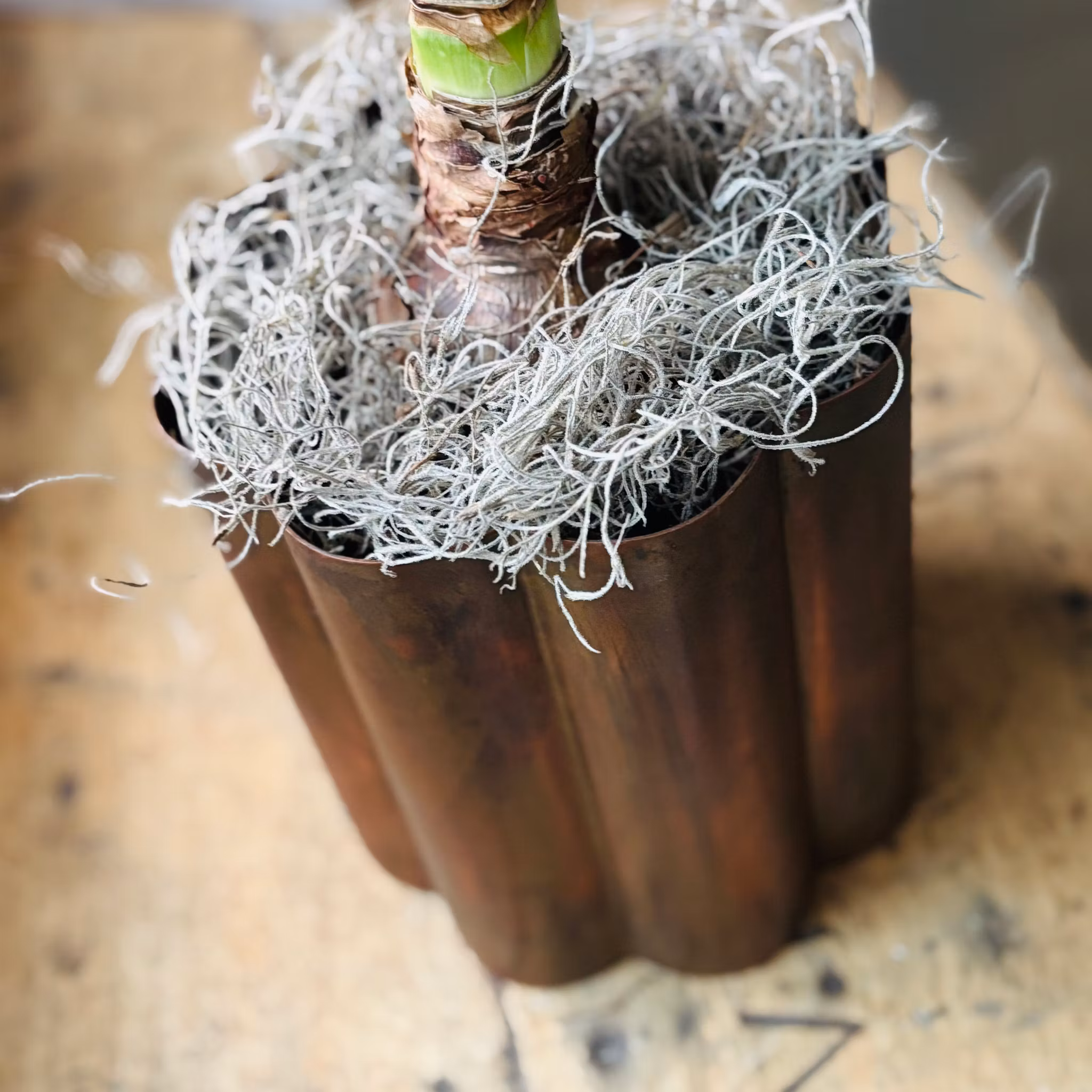 Kruka bubbliga blomman 3 storlekar i plåt