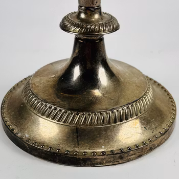 Ljusstake / kandelaber femarmad i zink Vintage