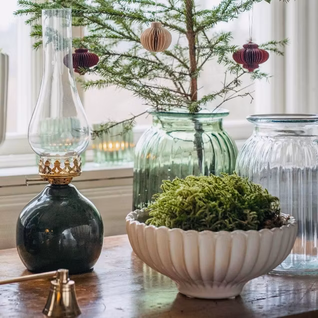Kruka i grönt och rosa i 100% återvunnen plast
