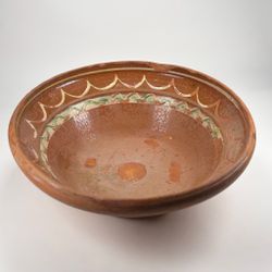 Skål eller sk Grötfat 1800-tal med klassiskt mönster, vintage