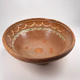 Skål eller sk Grötfat 1800-tal med klassiskt mönster, vintage