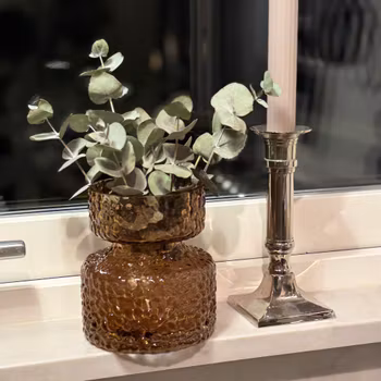 Vas Hyacintvas glas i fin umbrafärg Wikholm Form