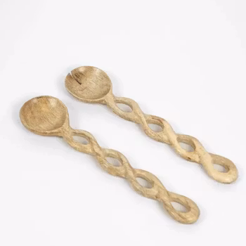 Salladsbestick 30cm i ljus mangoträ