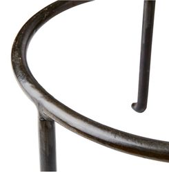 Krukfot ring i järn brunsvart