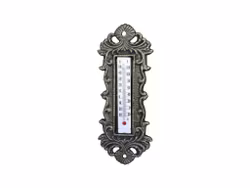 Termometer till vägg i antik mässing