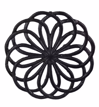 Underlägg Grytunderlägg järn blomma